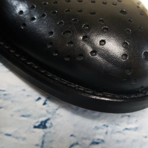 Men's Wall + Water Leather Lace up Wingtip Oxfords - Picture 2 of 8